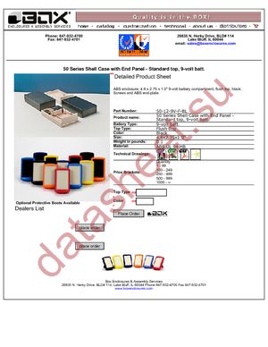 50-12-NO-R-BL datasheet  